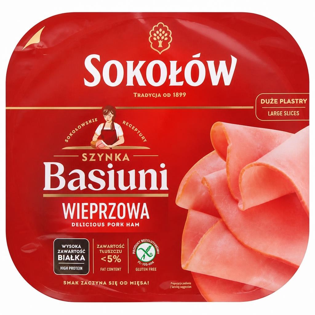 Sokolow Grandma Smoked Ham Slice 140G
