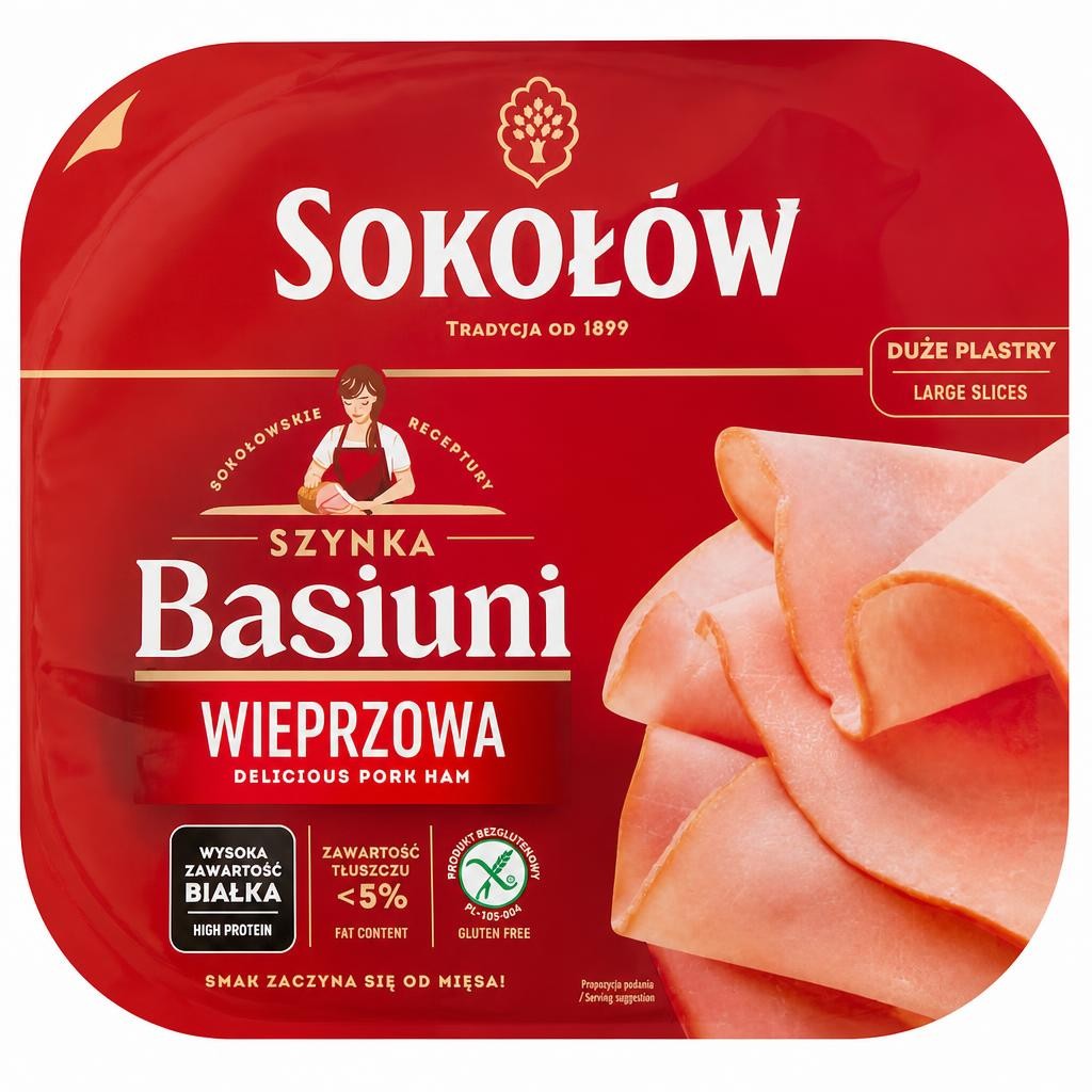Sokolow Grandma Smoked Ham Slice 140G