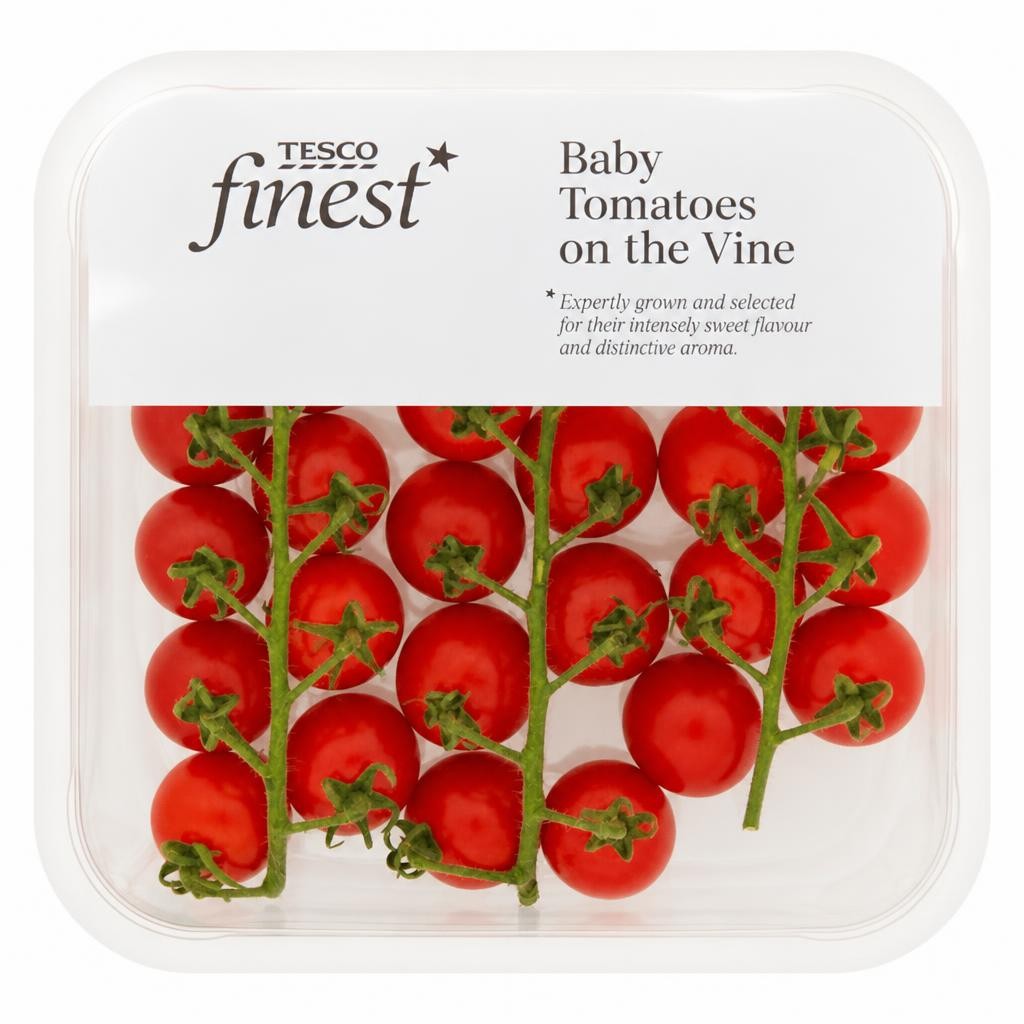 Tesco Finest Baby Tomatoes on the Vine 400g