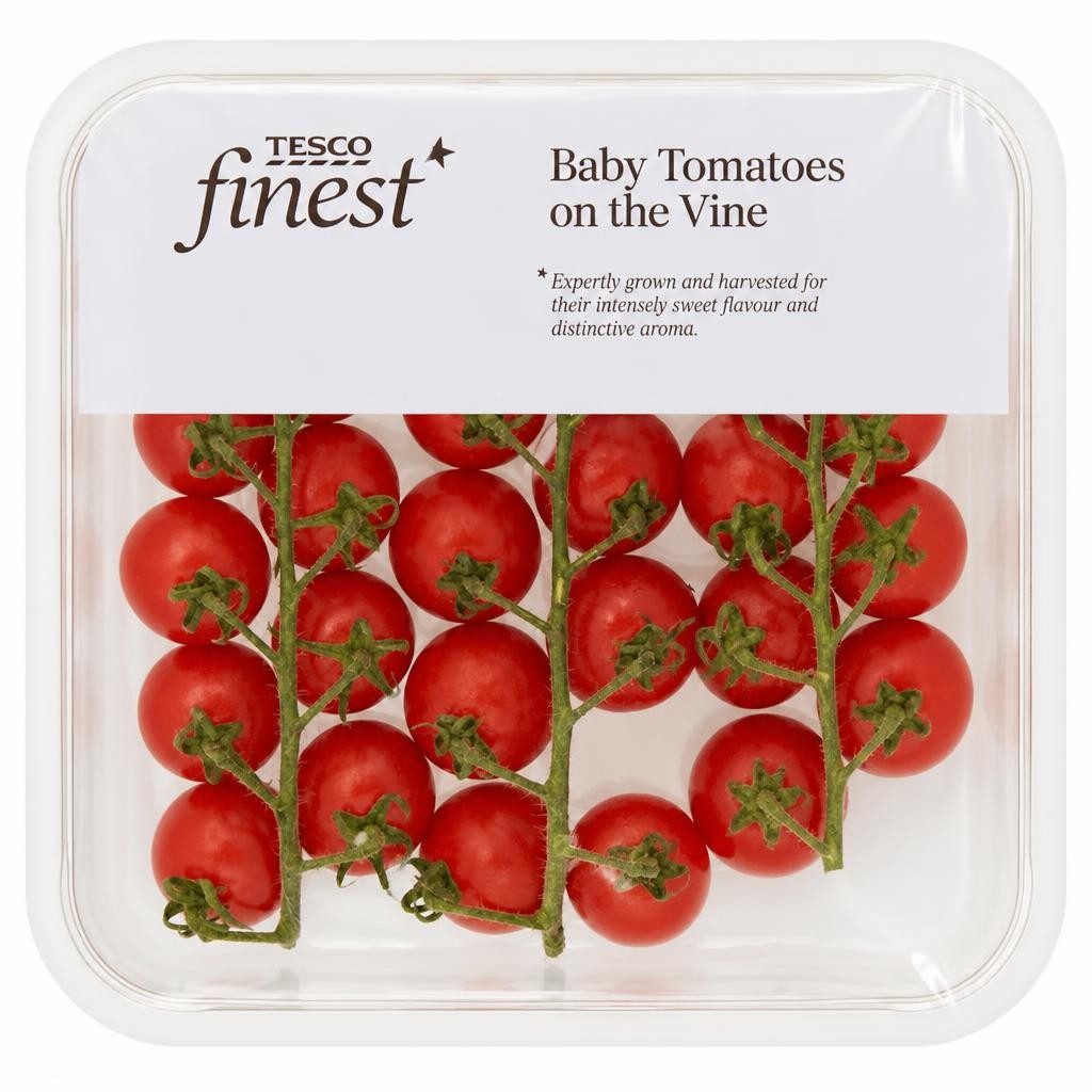 Tesco Finest Baby Tomatoes on the Vine 400g
