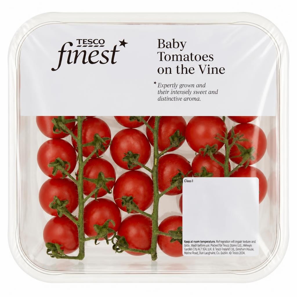 Tesco Finest Baby Tomatoes on the Vine 400g