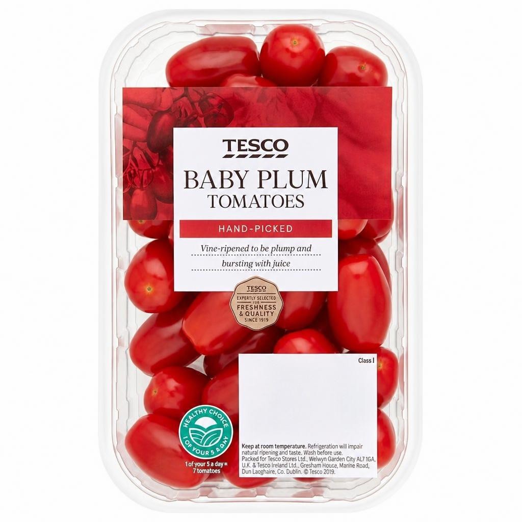Tesco Baby Plum Tomatoes 300G