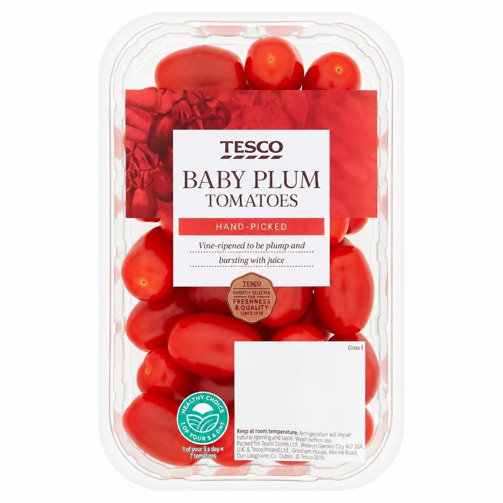 Tesco Baby Plum Tomatoes 300G