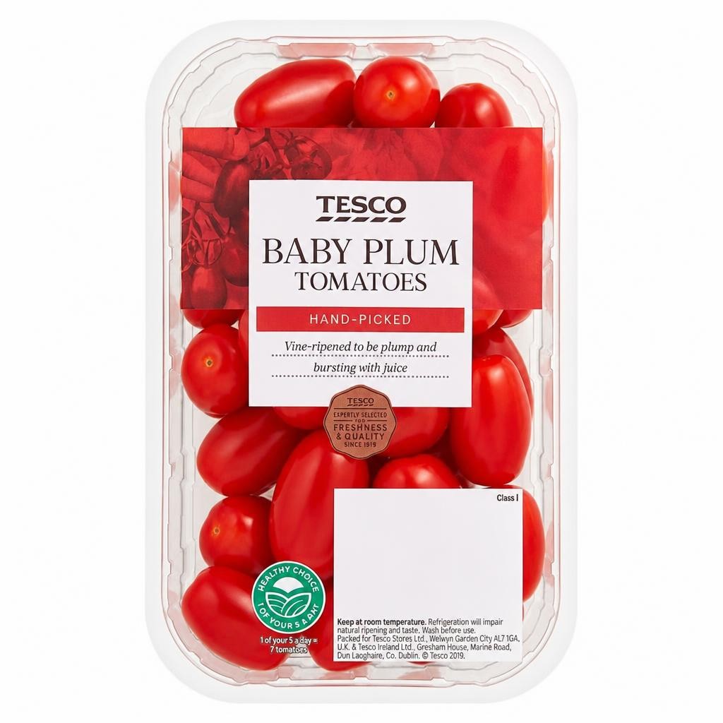 Tesco Baby Plum Tomatoes 300G