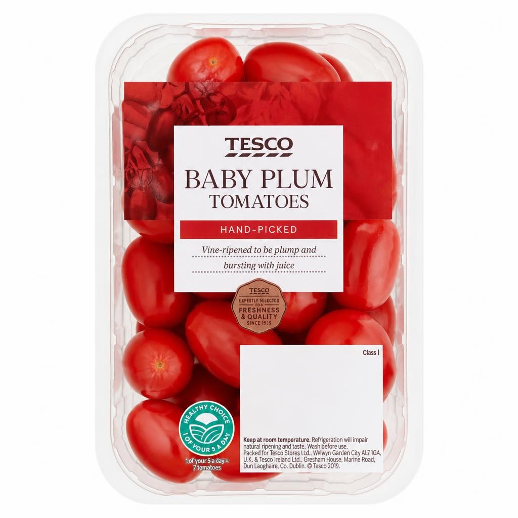 Tesco Baby Plum Tomatoes 300G