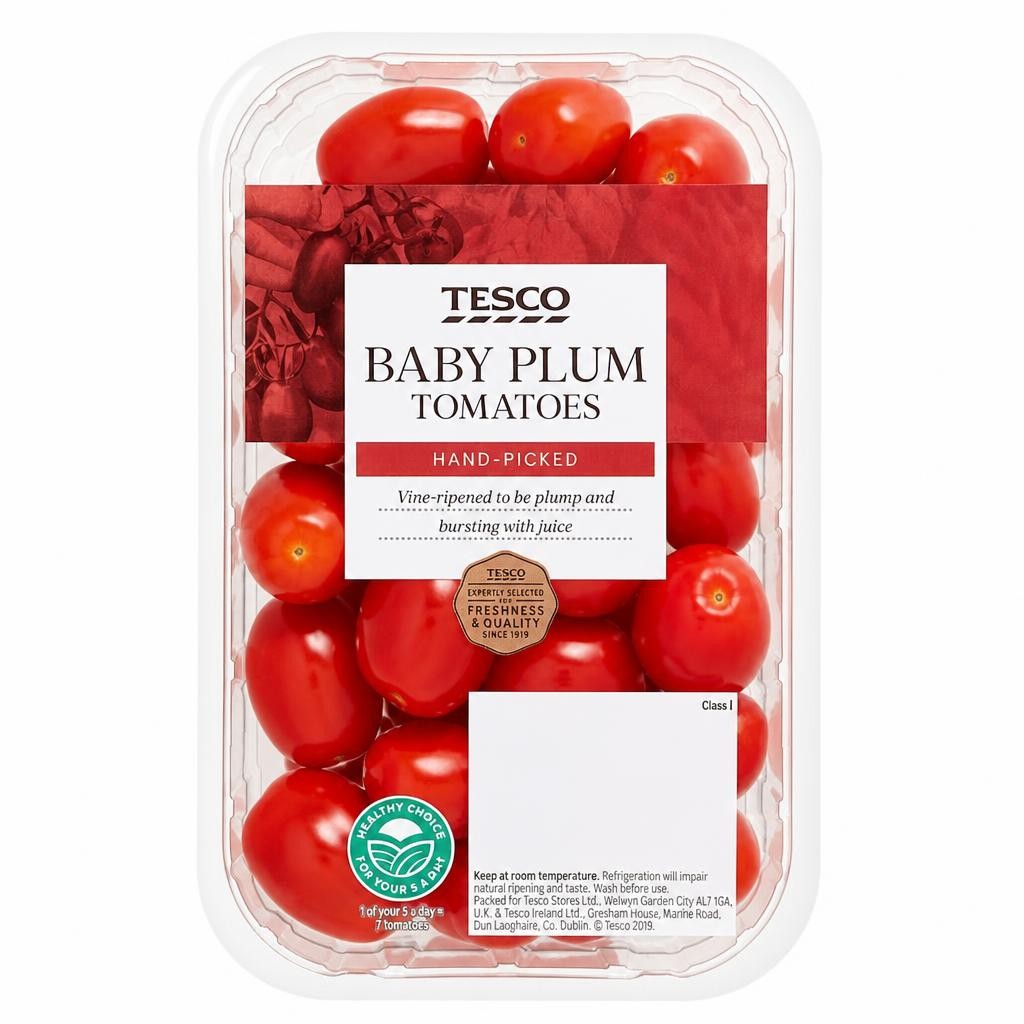 Tesco Baby Plum Tomatoes 300G