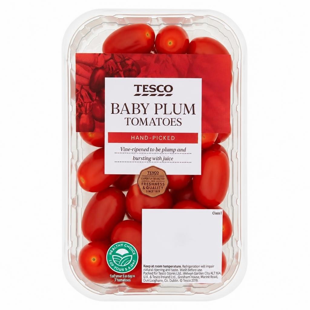 Tesco Baby Plum Tomatoes 300G