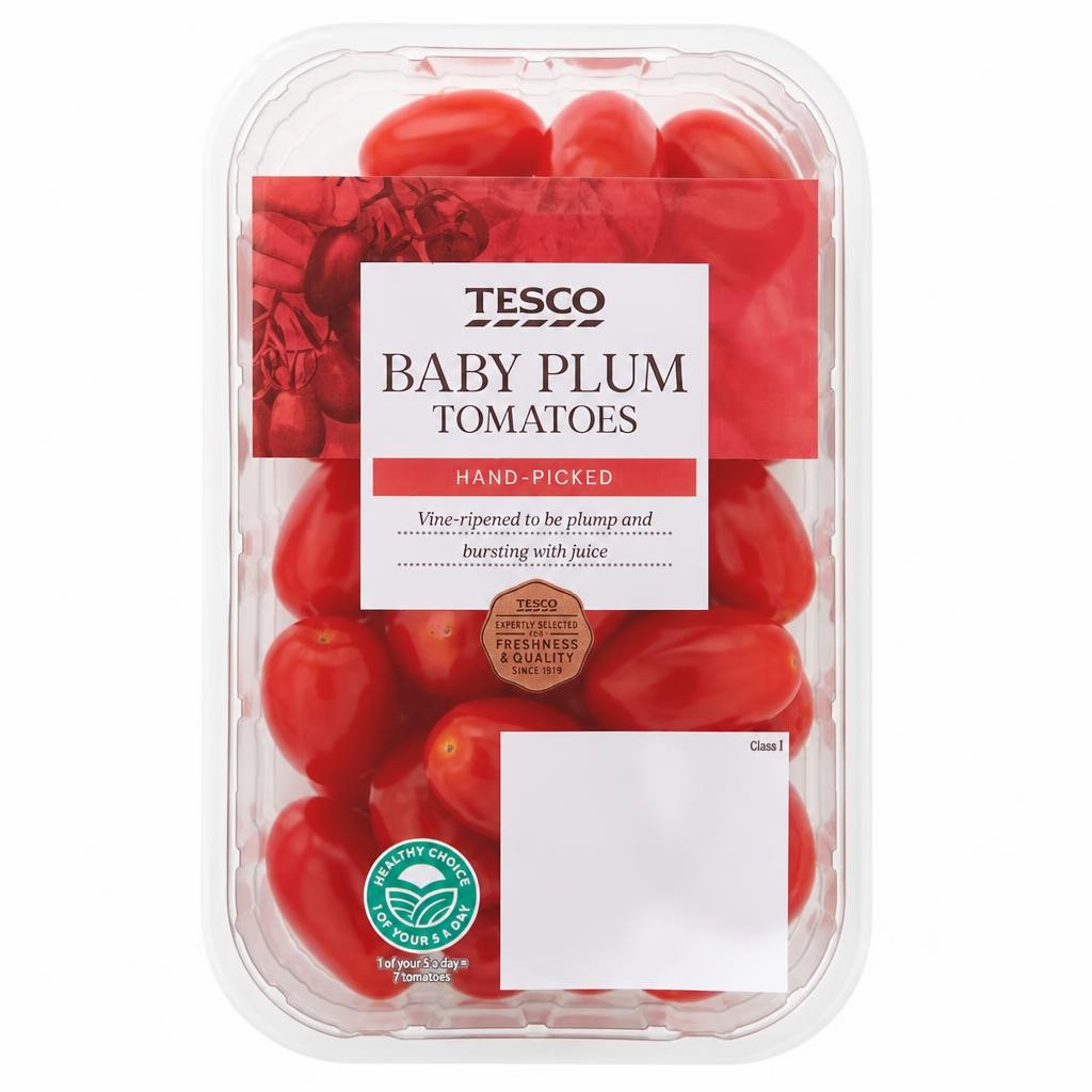 Tesco Baby Plum Tomatoes 300G