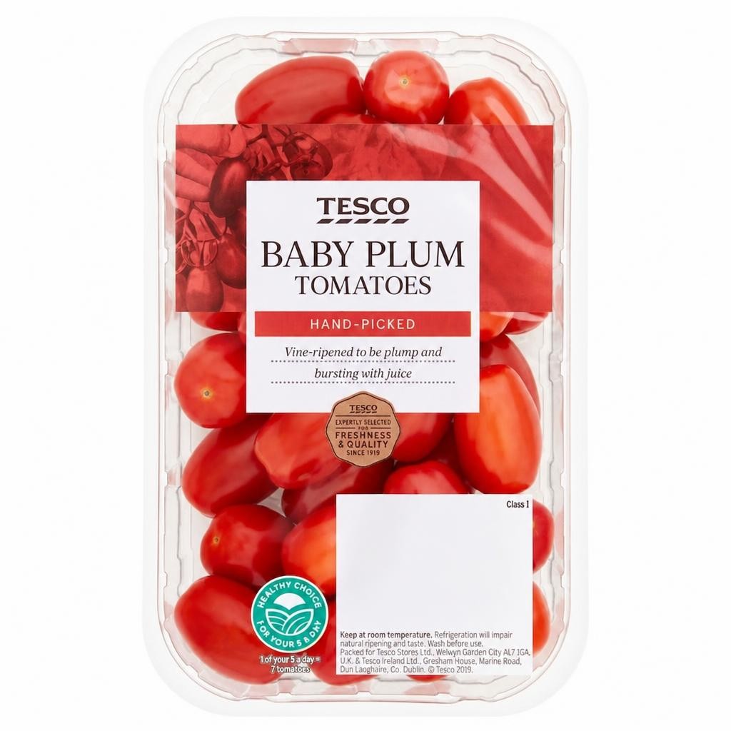 Tesco Baby Plum Tomatoes 300G