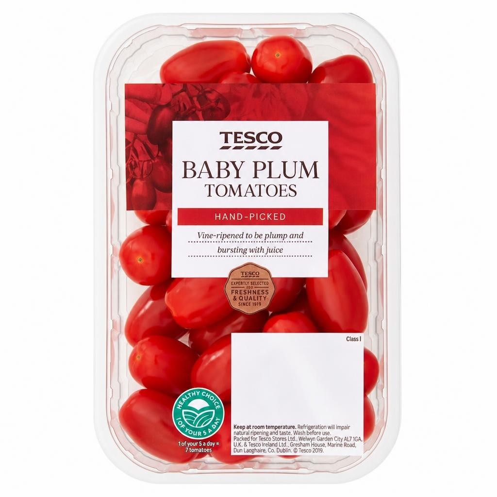 Tesco Baby Plum Tomatoes 300G