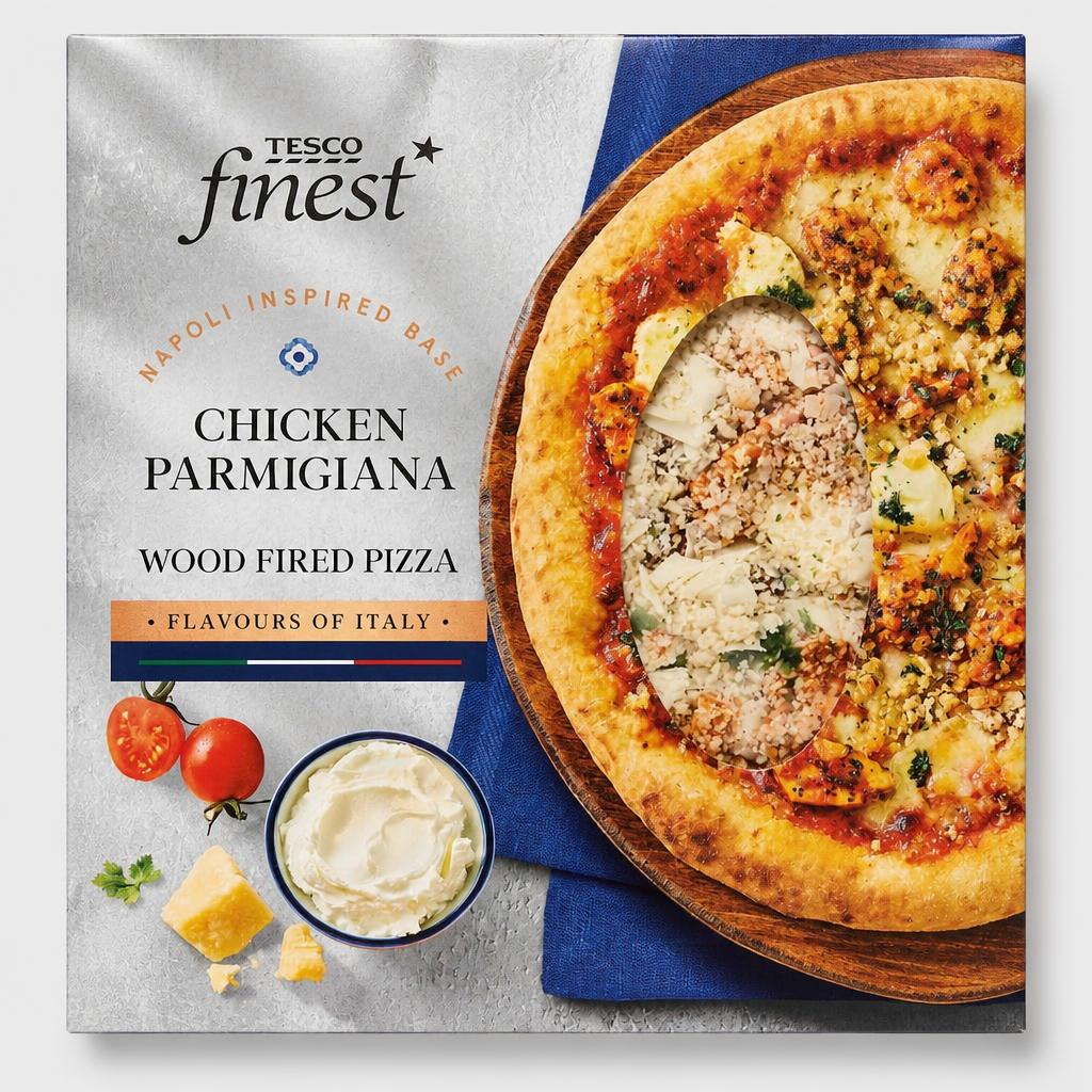 Tesco Finest Chicken Parmigiana Wood Fired Pizza 450g