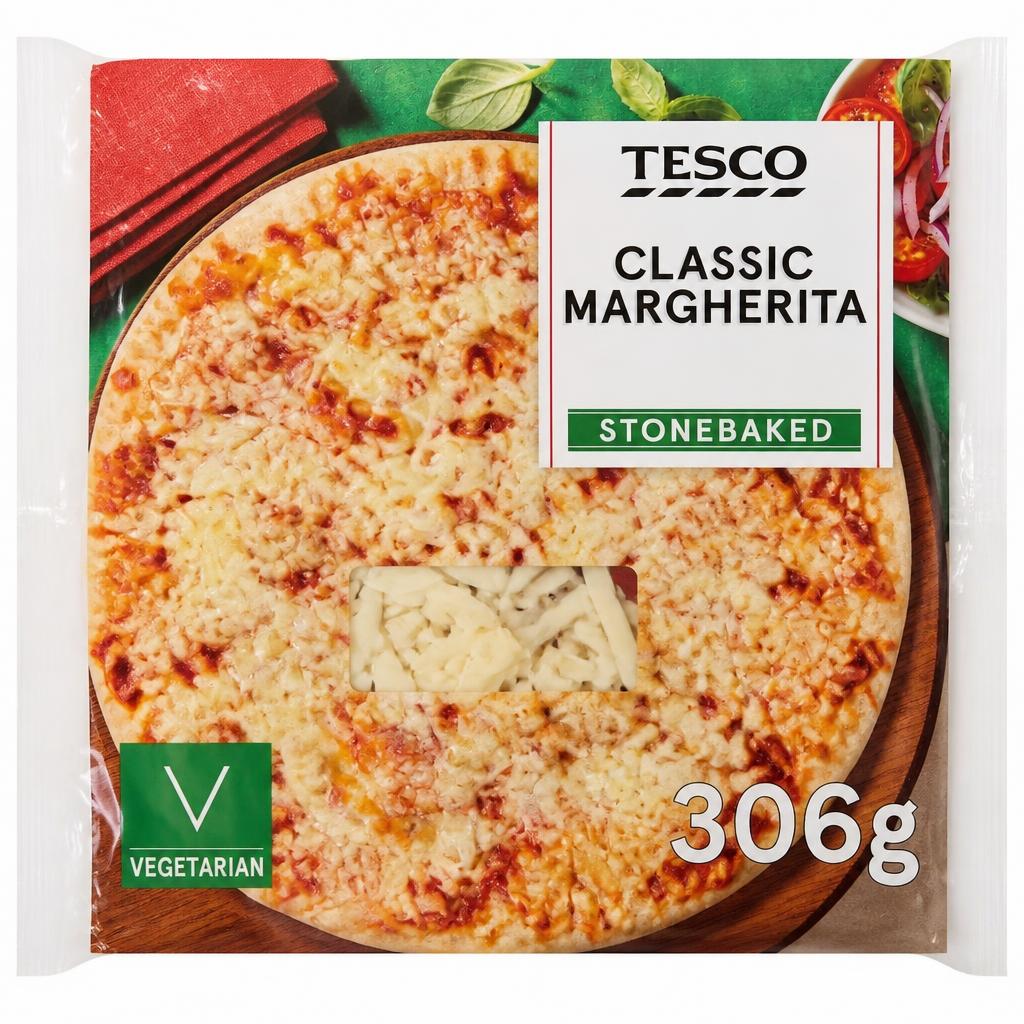 Tesco Stonebaked Classic Margherita Pizza 306g
