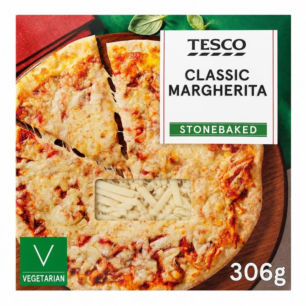 Tesco Stonebaked Classic Margherita Pizza 306g