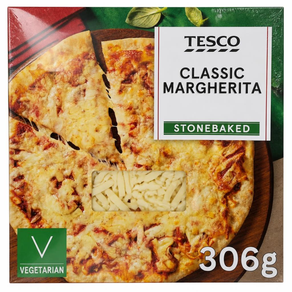 Tesco Stonebaked Classic Margherita Pizza 306g