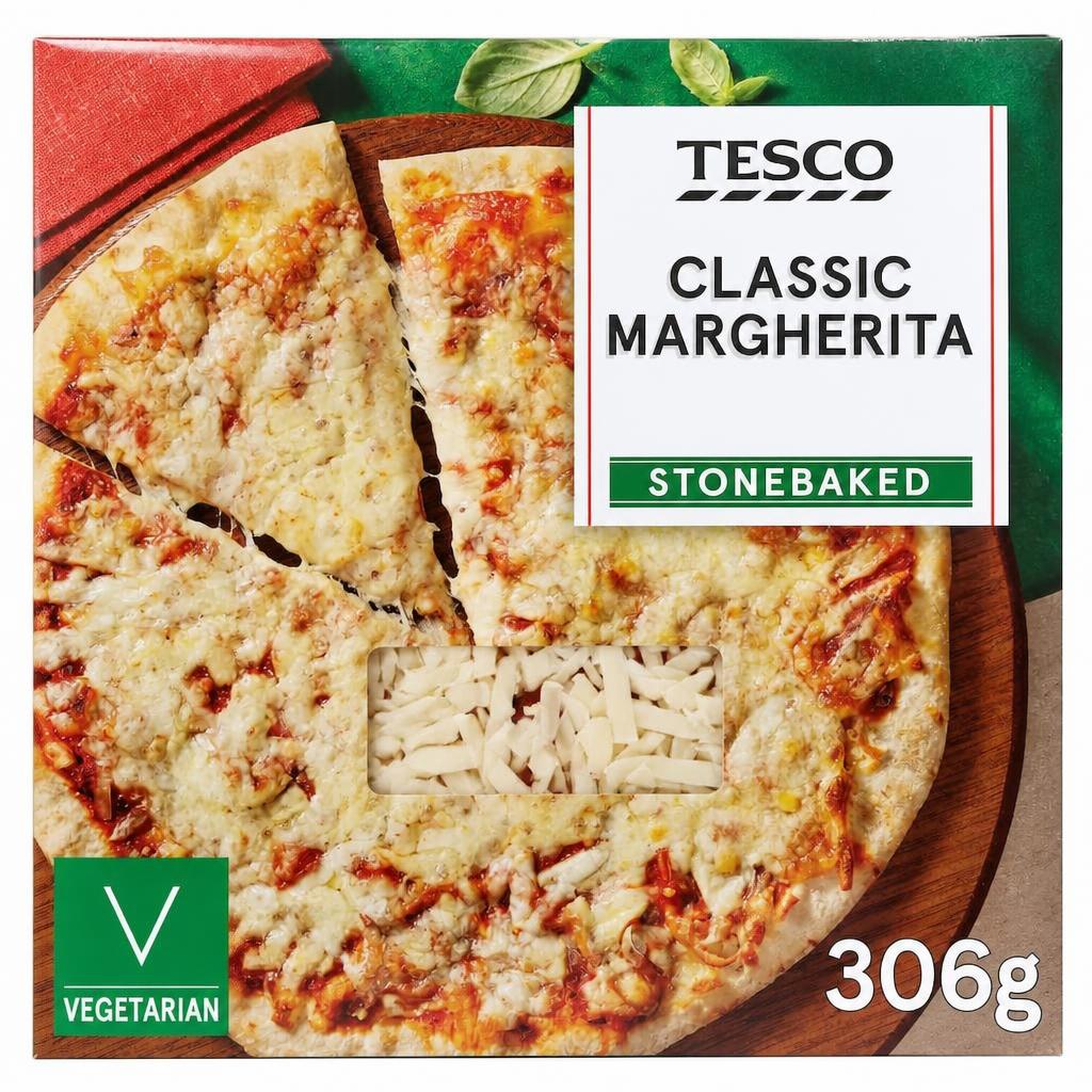 Tesco Stonebaked Classic Margherita Pizza 306g