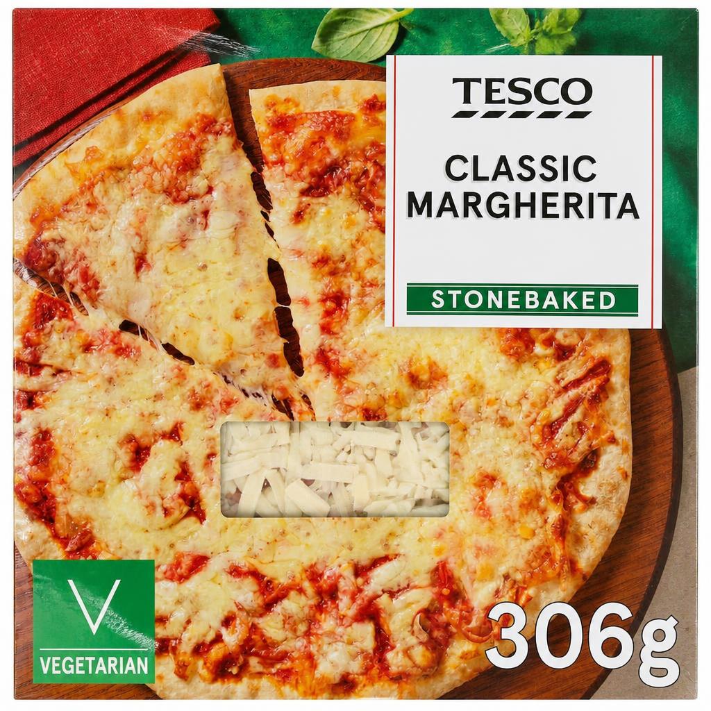Tesco Stonebaked Classic Margherita Pizza 306g