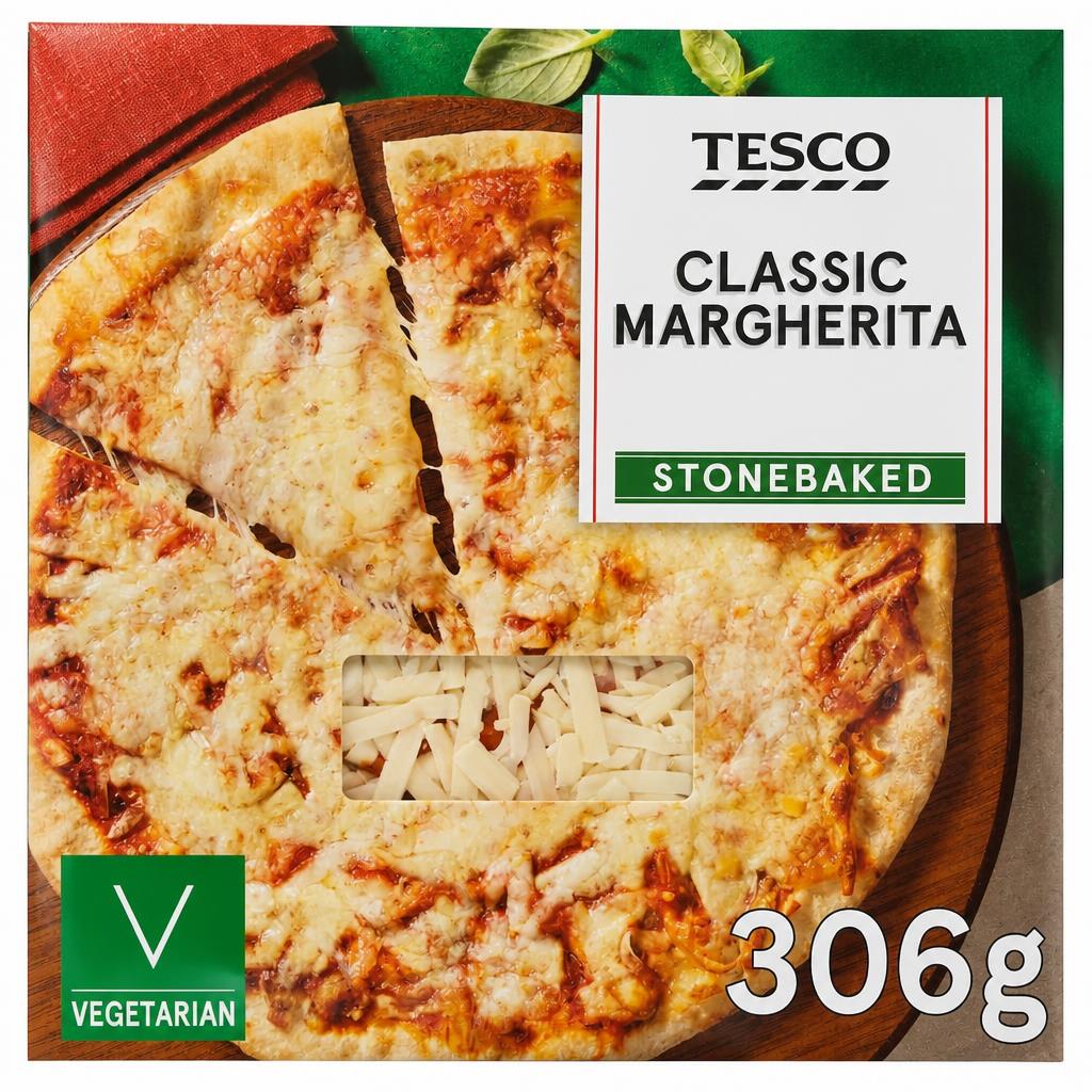 Tesco Stonebaked Classic Margherita Pizza 306g
