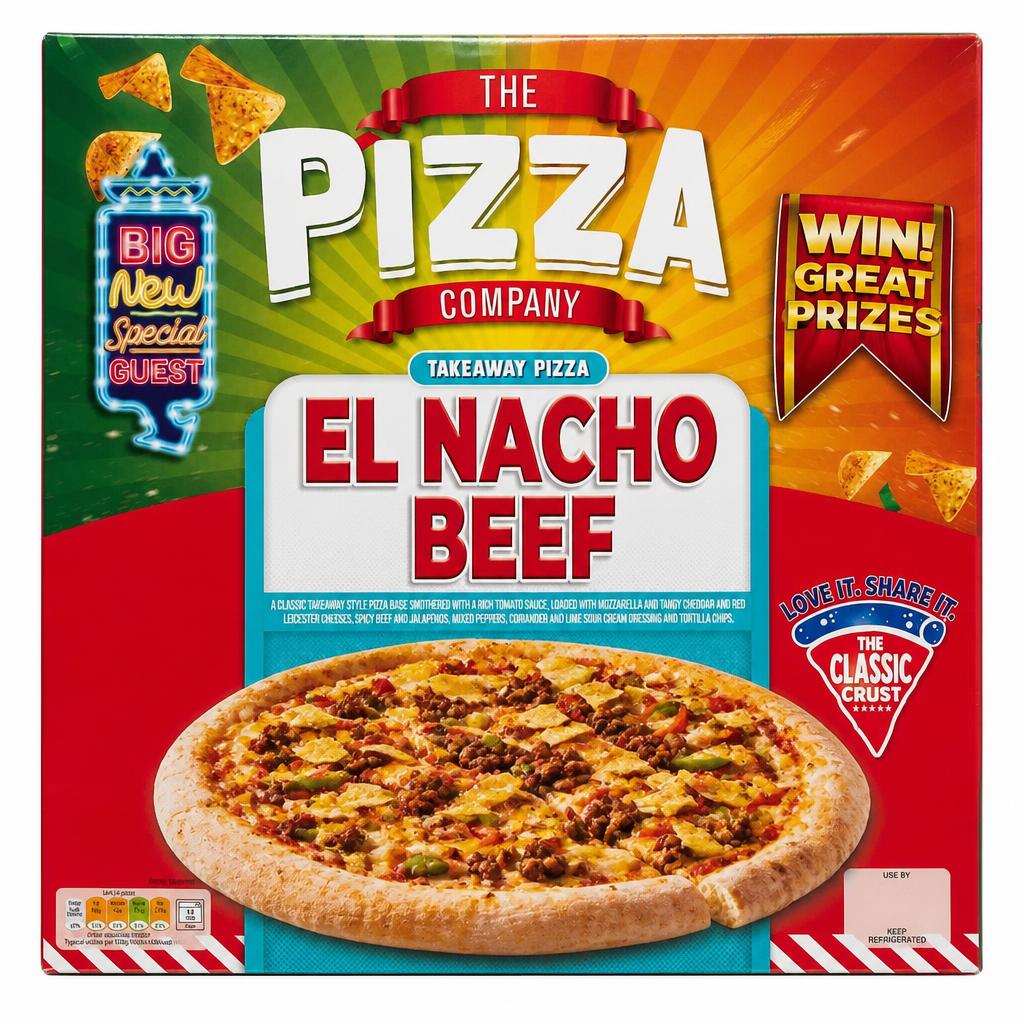 The Pizza Company El Nacho Beef Pizza 535g