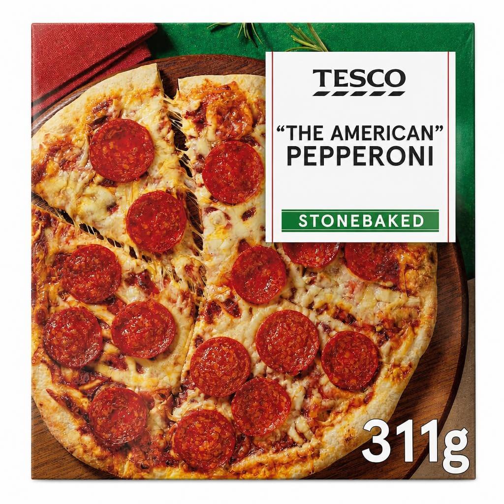 Tesco Stonebaked The American Pepperoni Pizza 311g