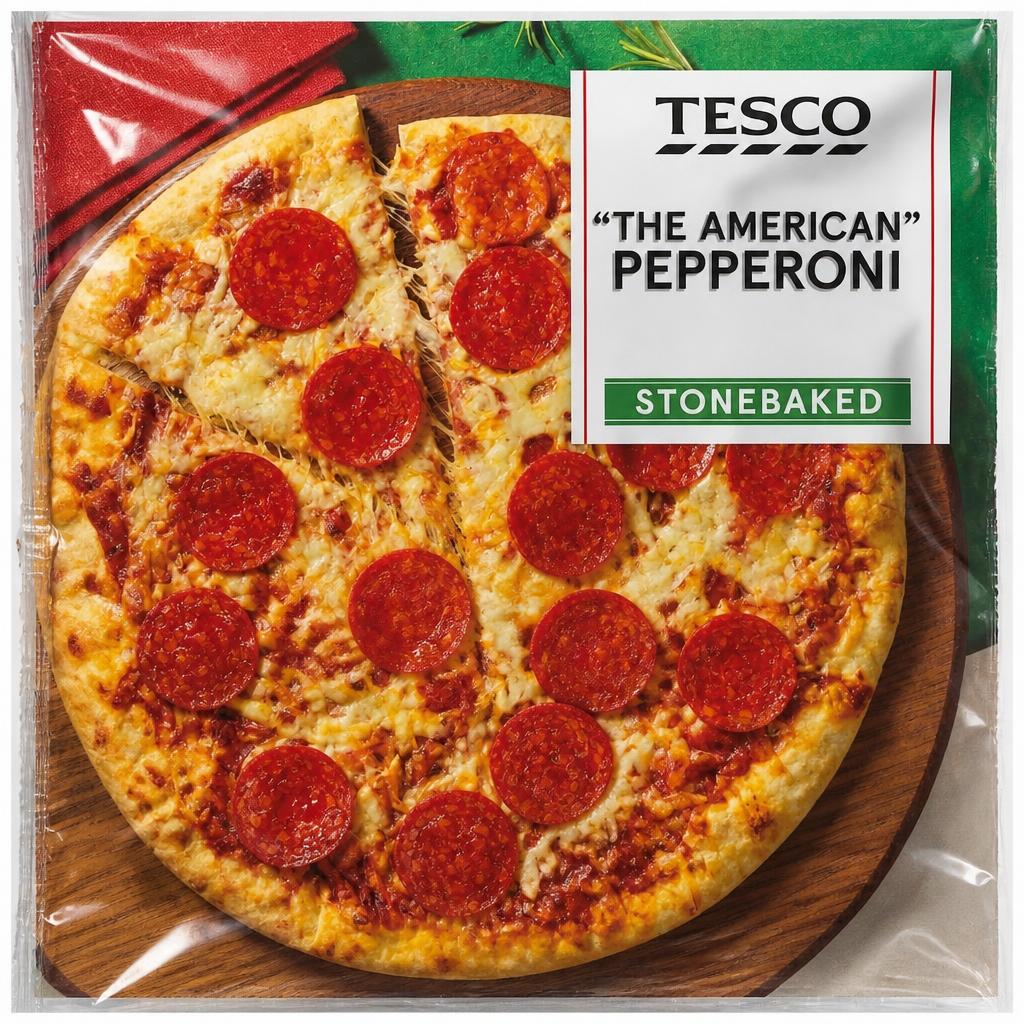 Tesco Stonebaked The American Pepperoni Pizza 311g