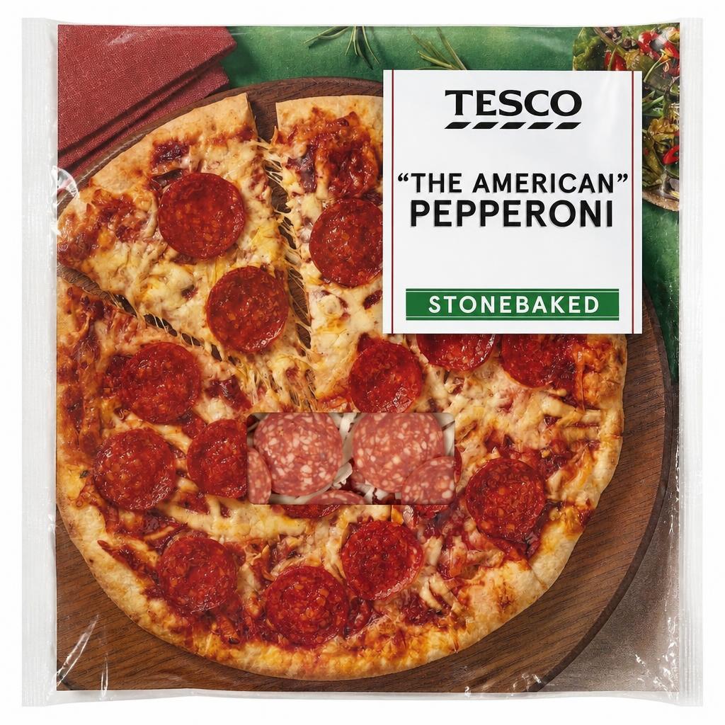 Tesco Stonebaked The American Pepperoni Pizza 311g