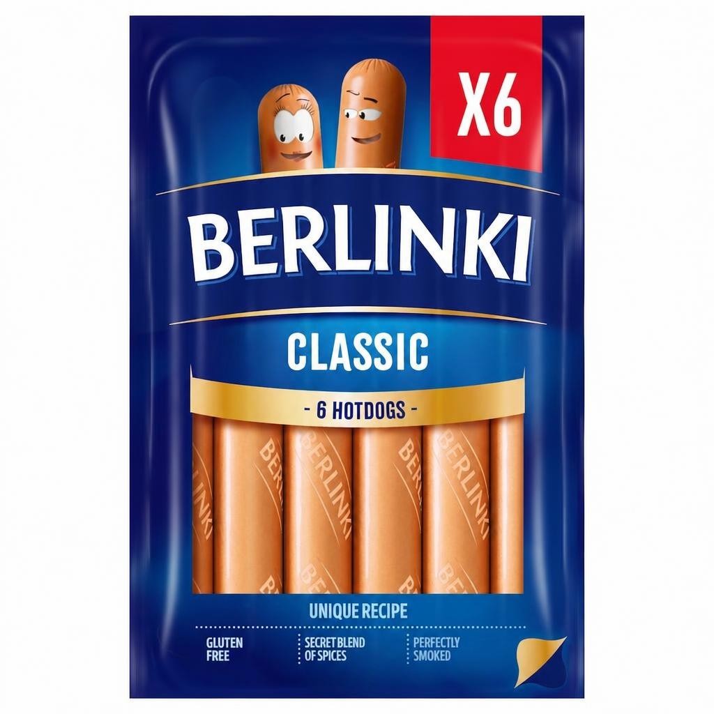 Berlinki Classic Hotdog 300g