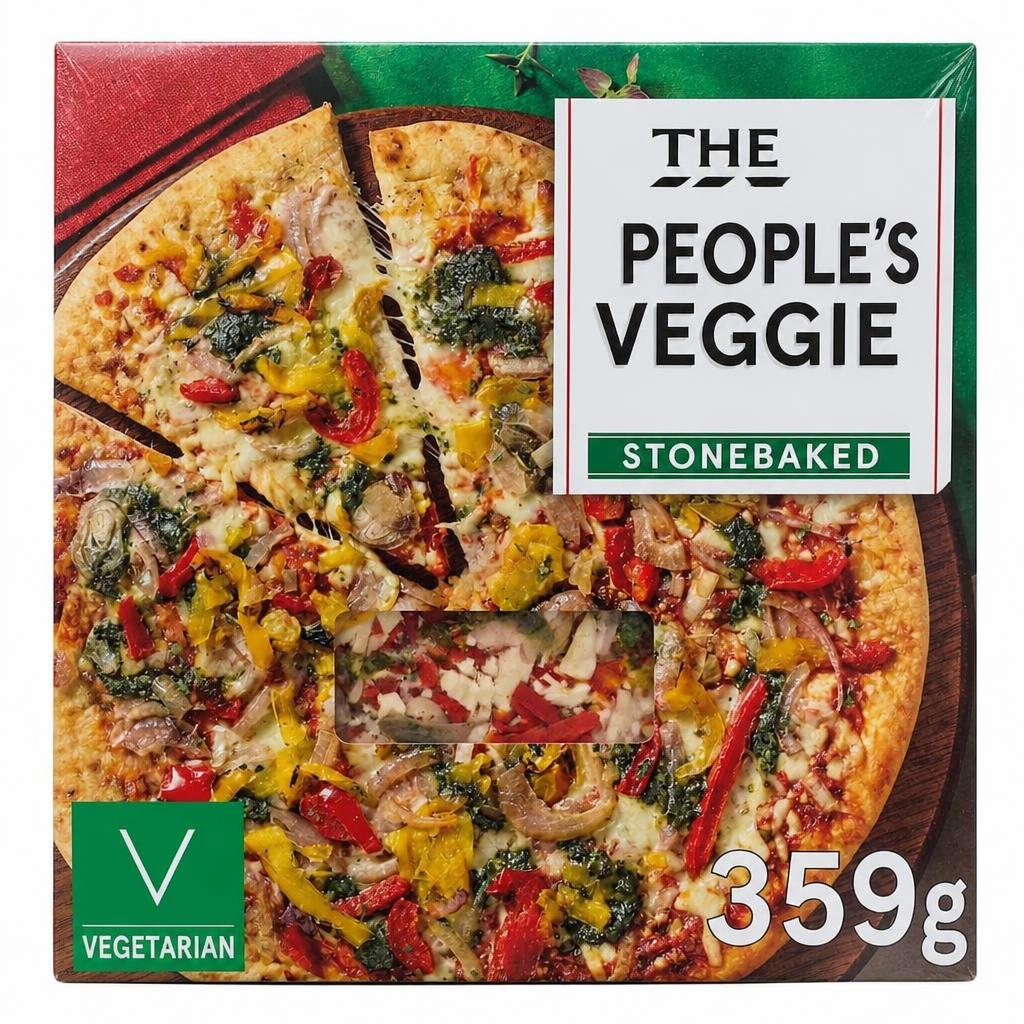 Tesco Stonebaked Pesto Veggie Pizza 359g