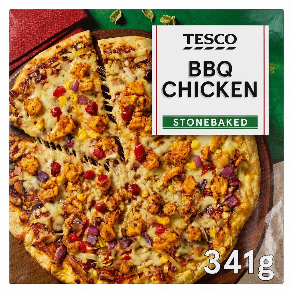 Tesco Stonebaked BBQ Chicken Pizza 341g