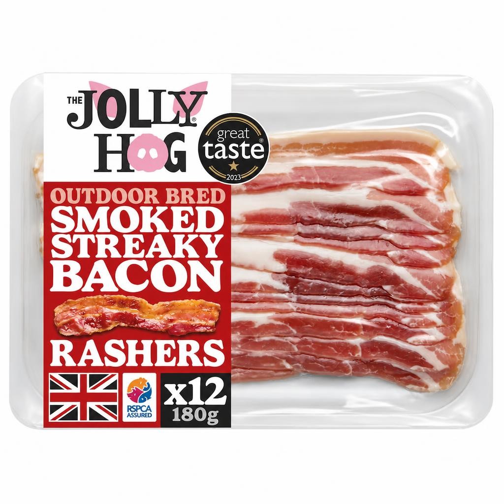 The Jolly Hog Smoked Streaky Bacon 180g