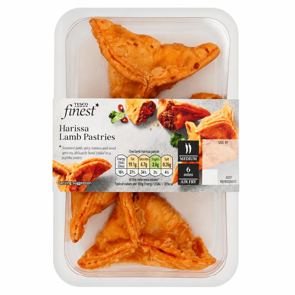 Tesco Finest Harissa Lamb Parcels  108g