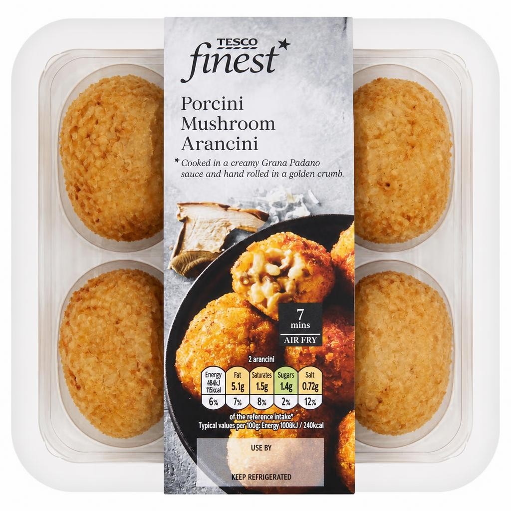 Tesco Finest Porcini Mushroom Arancini 144g