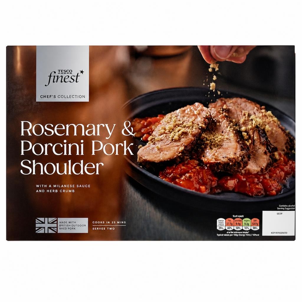 Tesco Finest Chef's Collection Rosemary & Porcini Pork Shoulder 745g