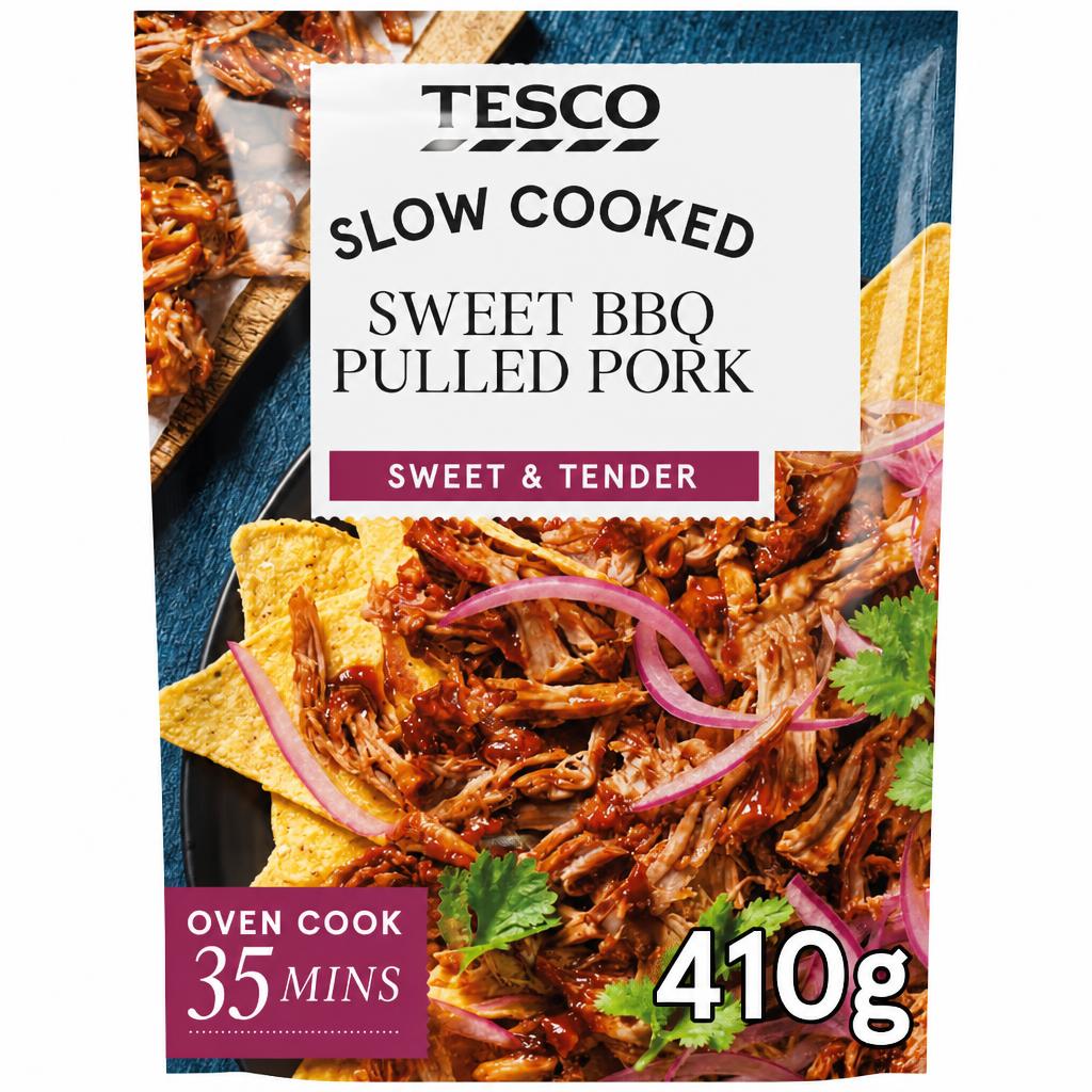 Tesco Sweet BBQ Pulled Pork 410g