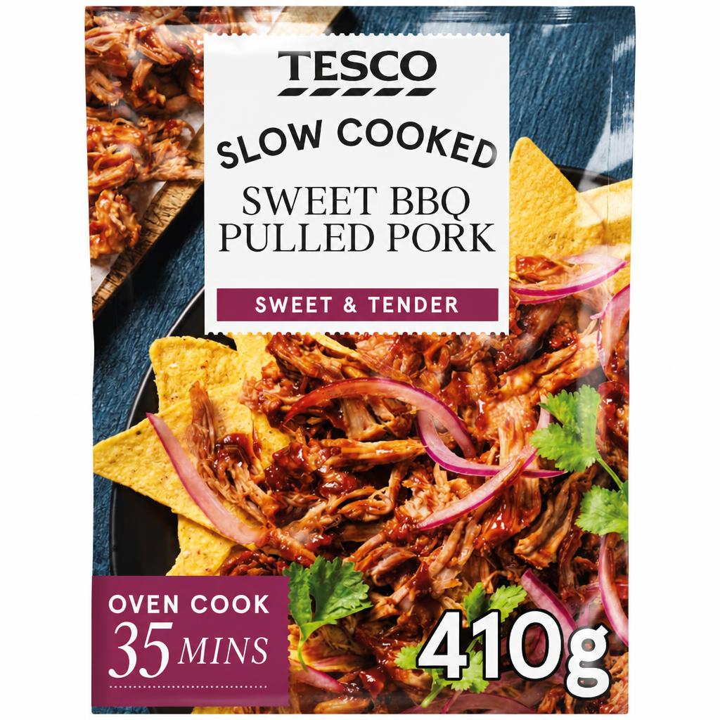 Tesco Sweet BBQ Pulled Pork 410g
