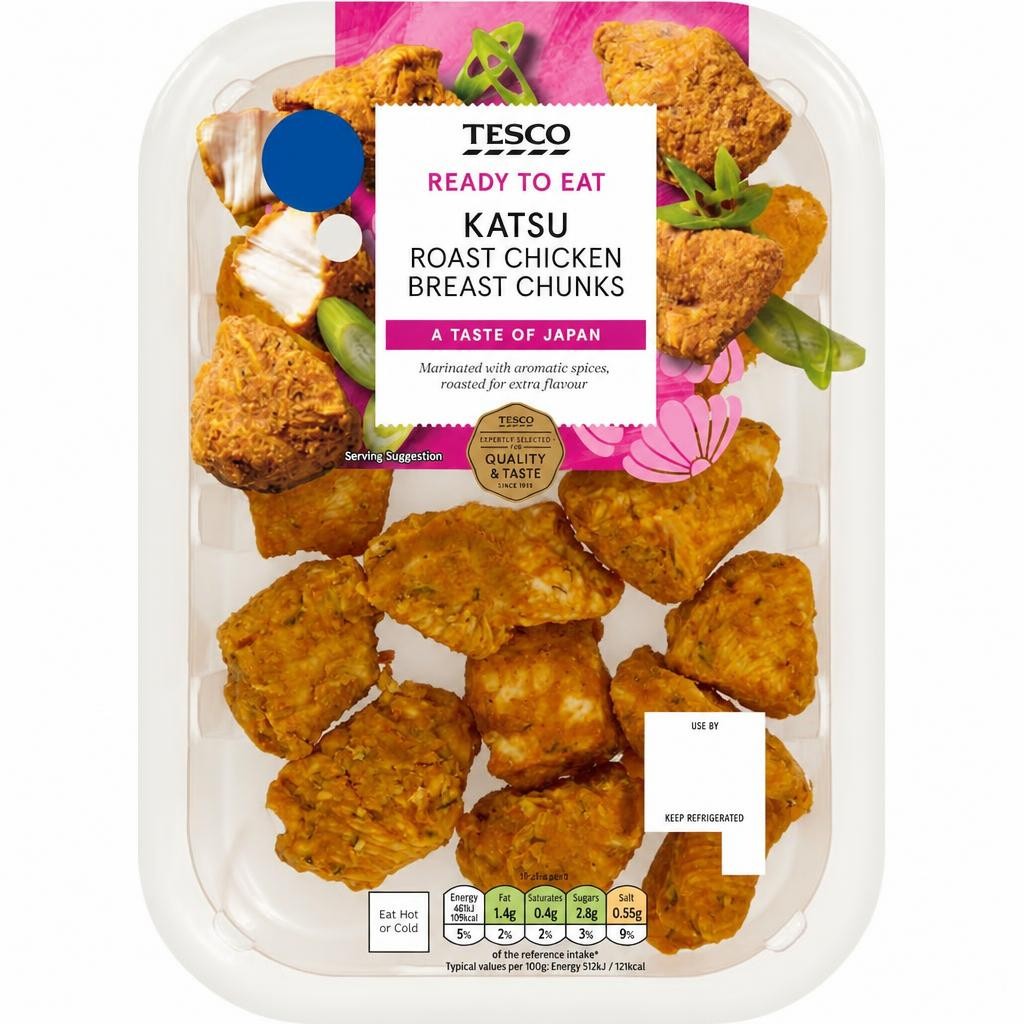 Tesco Katsu Roast Chicken Breast Chunks 180g