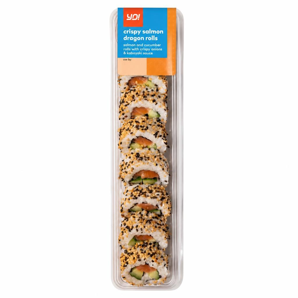 YO! Crispy Salmon Dragon Rolls 202g