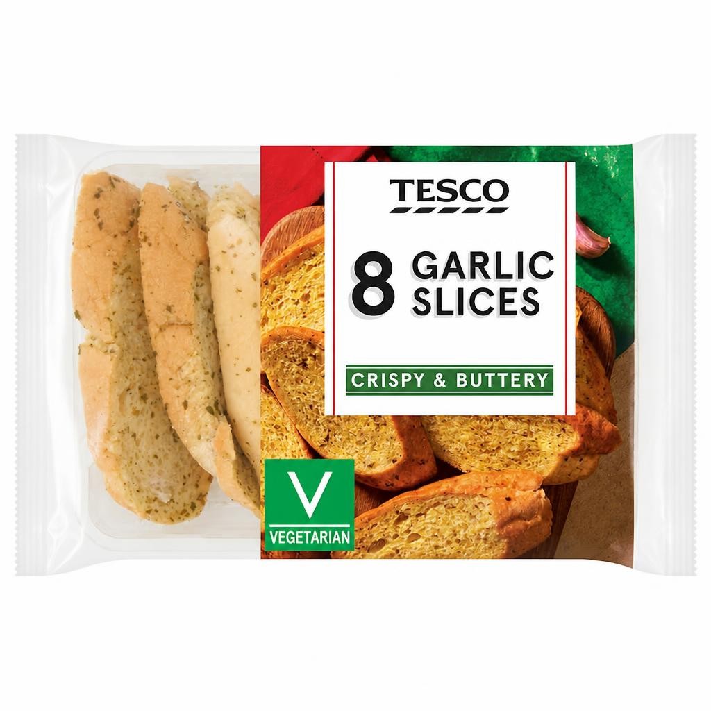 Tesco 8 Garlic Slices 235g