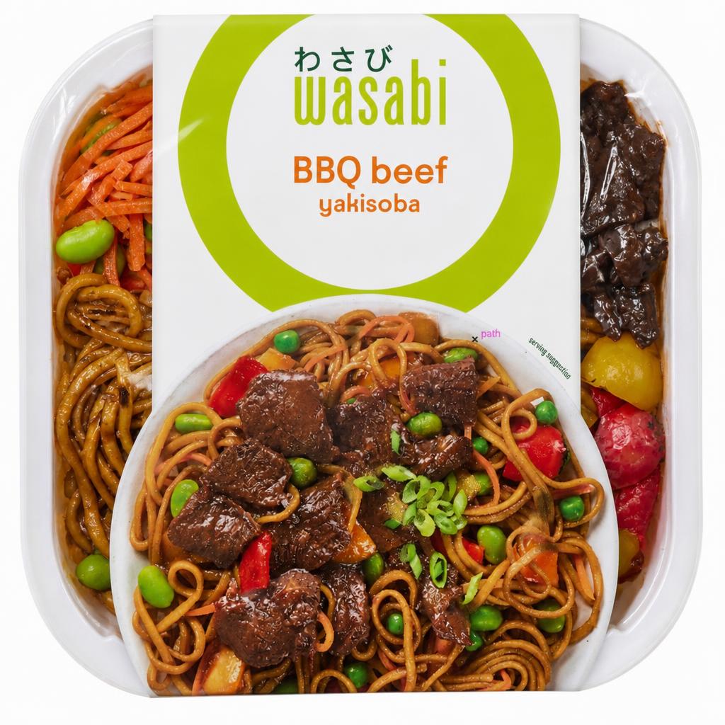Wasabi BBQ Beef Yakisoba 400g