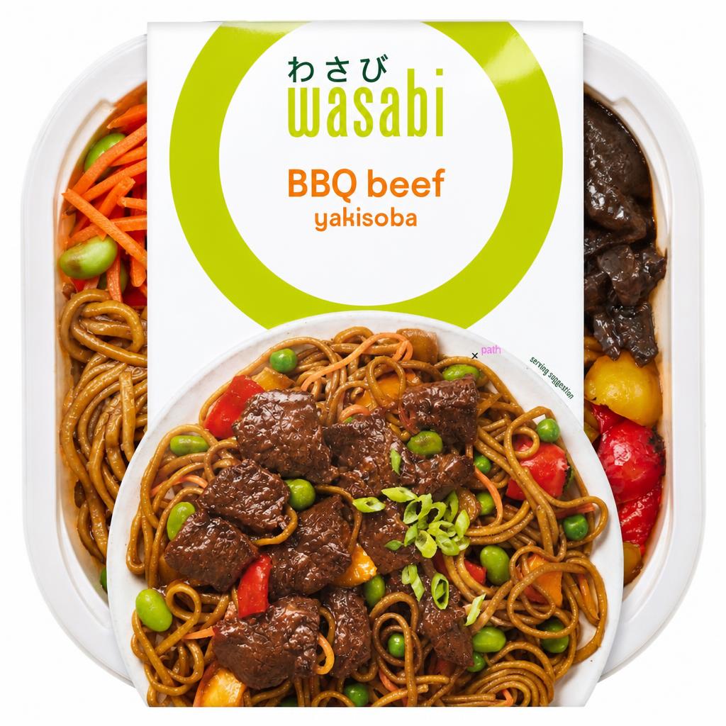 Wasabi BBQ Beef Yakisoba 400g