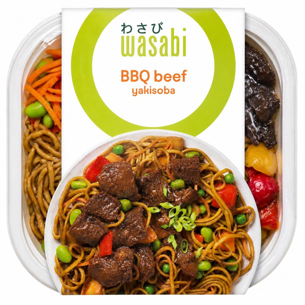 Wasabi BBQ Beef Yakisoba 400g