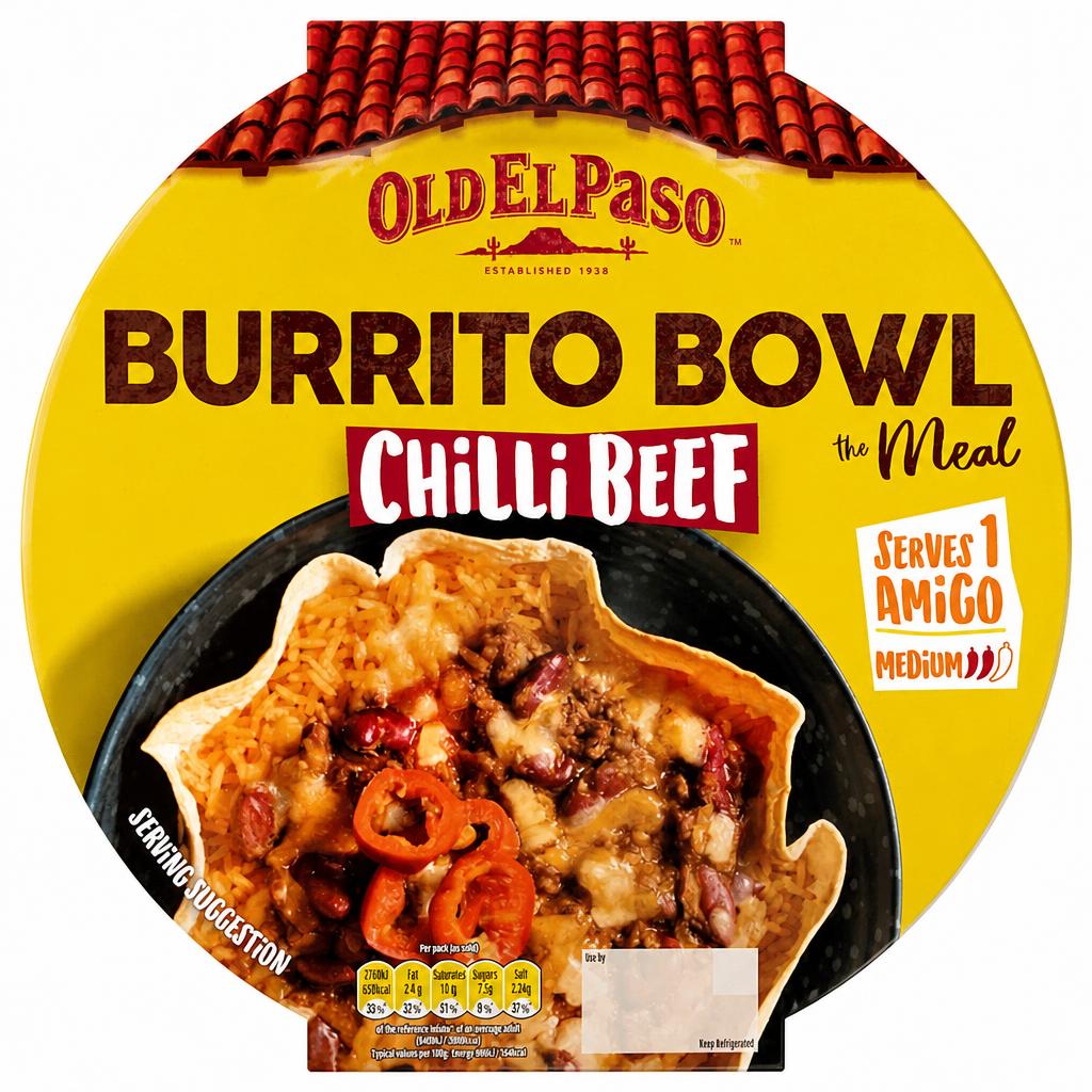 Old El Paso Burrito Bowl - Chilli Beef 400g