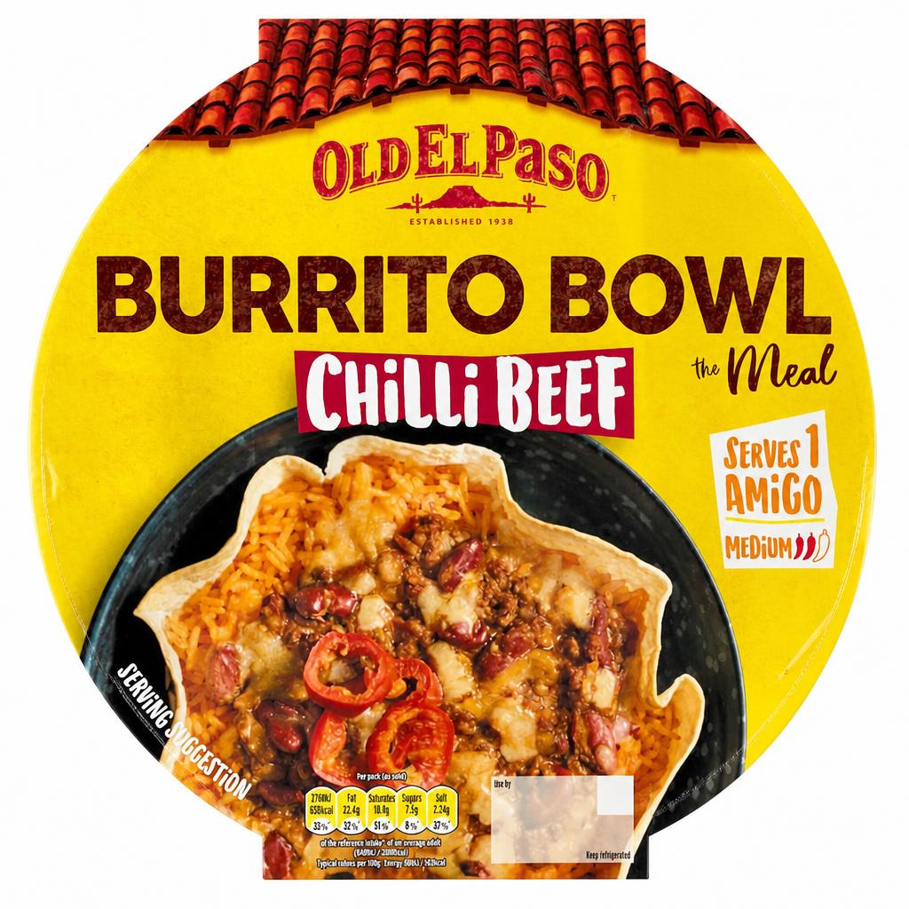 Old El Paso Burrito Bowl - Chilli Beef 400g