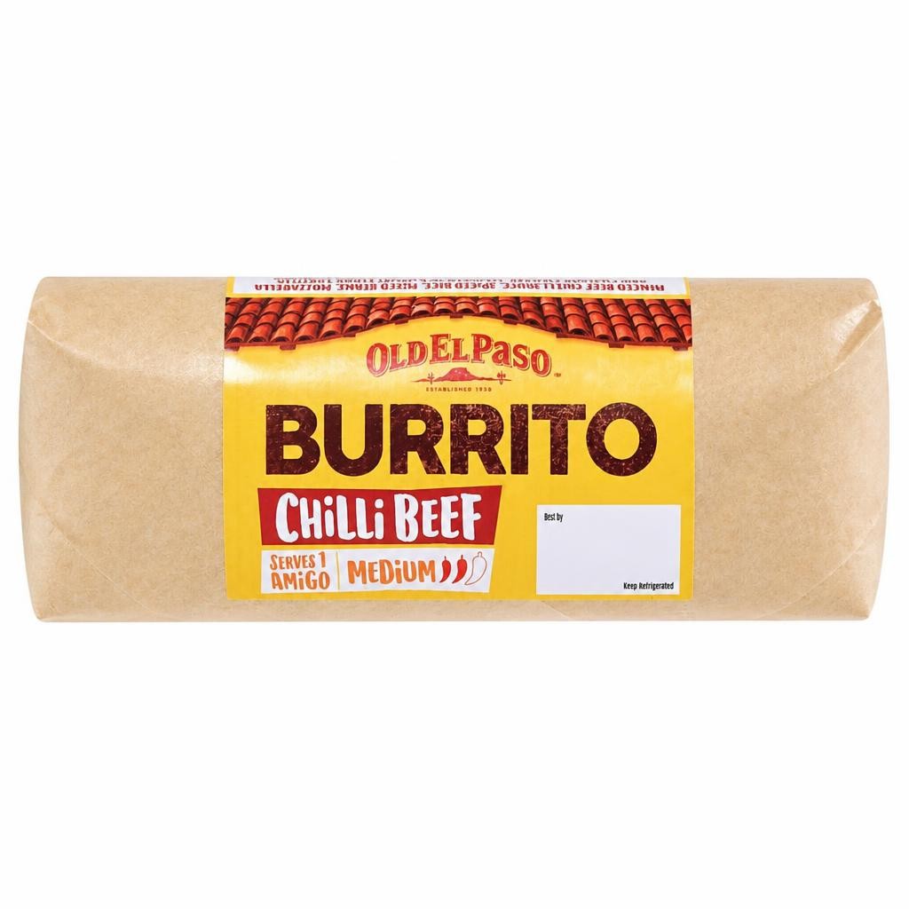 Old El Paso Chilli Beef Burrito 400g