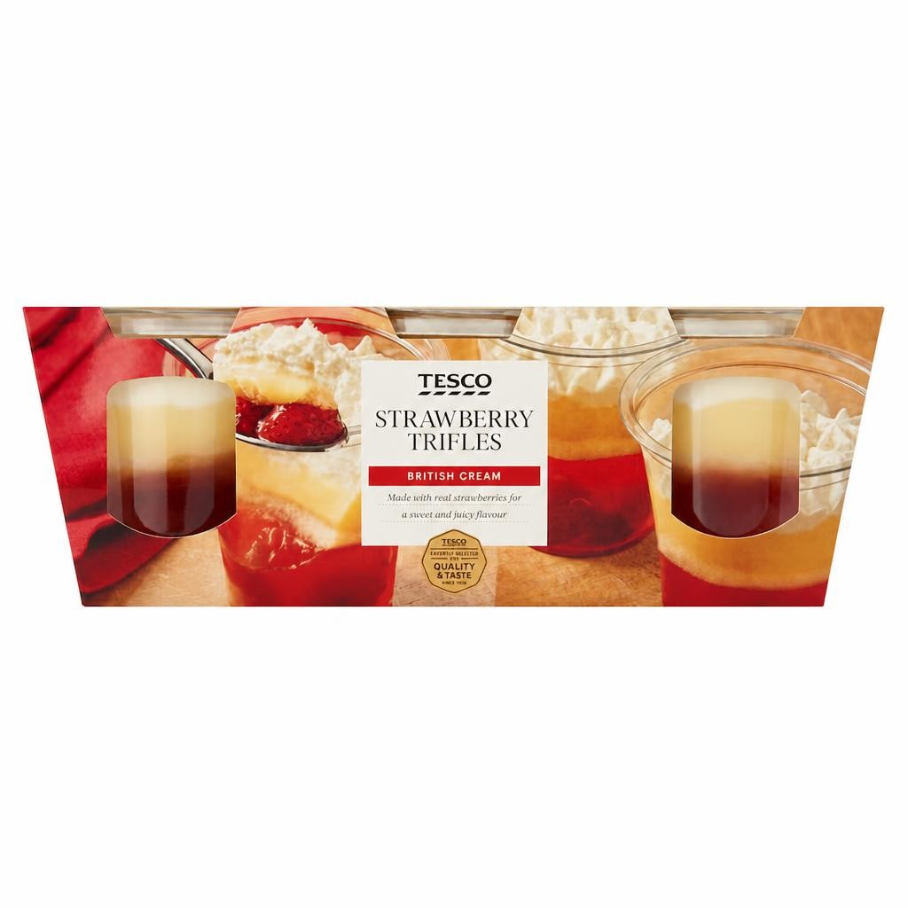 Tesco Strawberry Trifles 3 x 135g (405g)