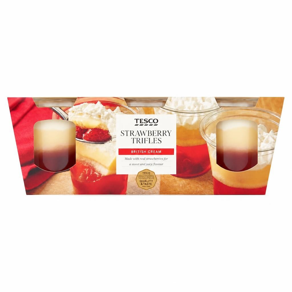 Tesco Strawberry Trifles 3 x 135g (405g)
