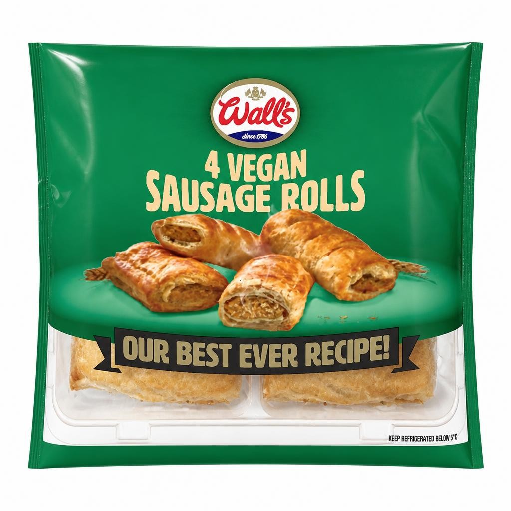 Wall's 4 Vegan Sausage Rolls 220g