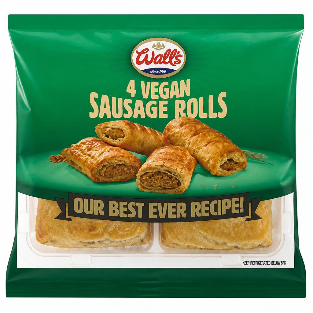 Wall's 4 Vegan Sausage Rolls 220g