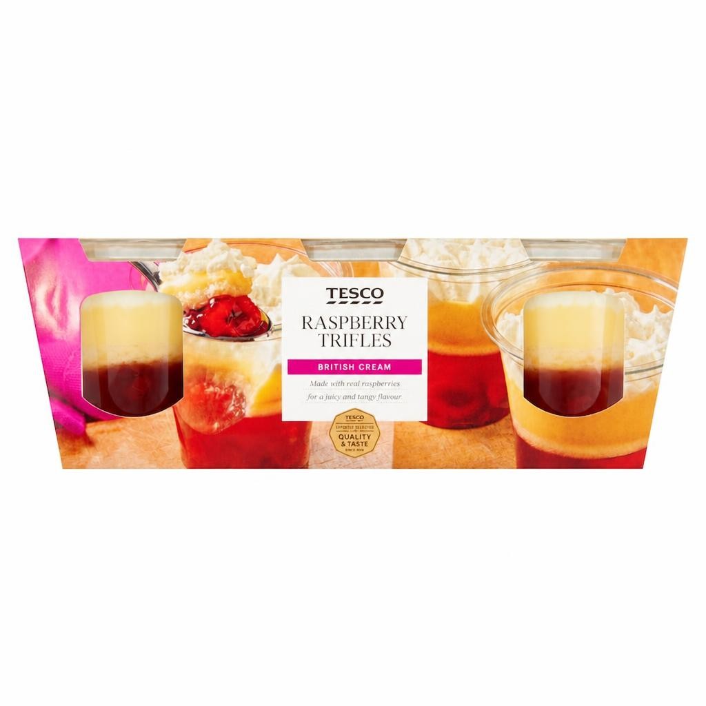 Tesco Raspberry Trifles 3 x 135g 405g