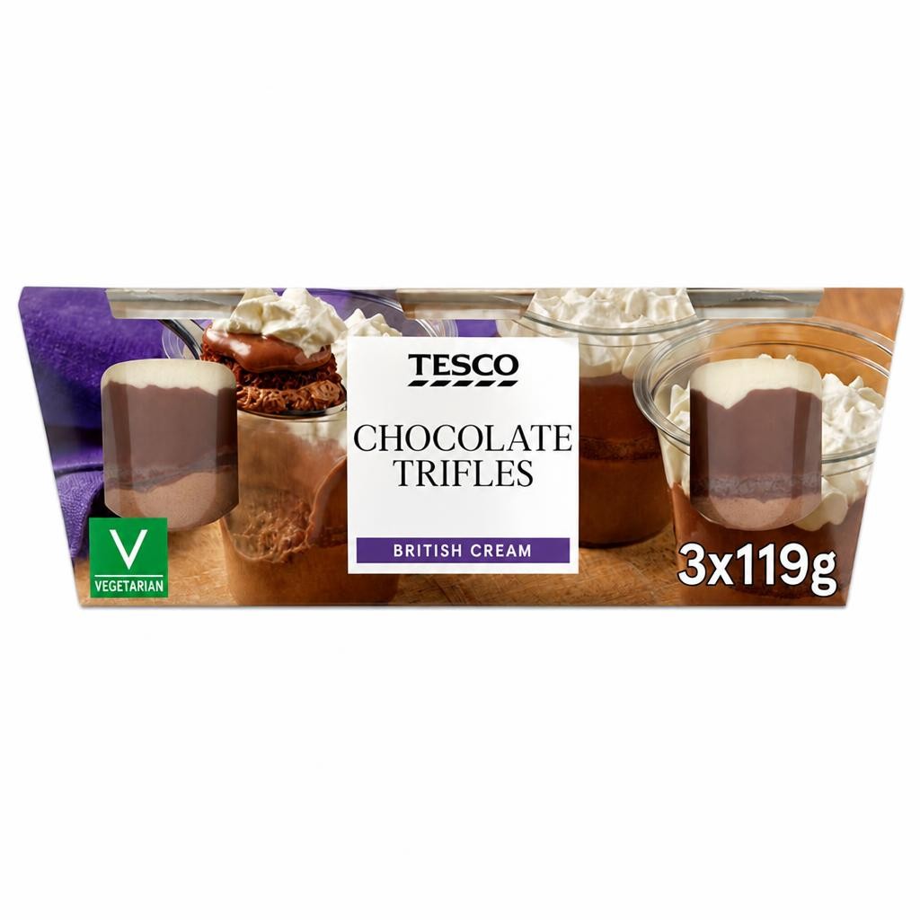 Tesco Chocolate Trifles 3 x 119g 357g