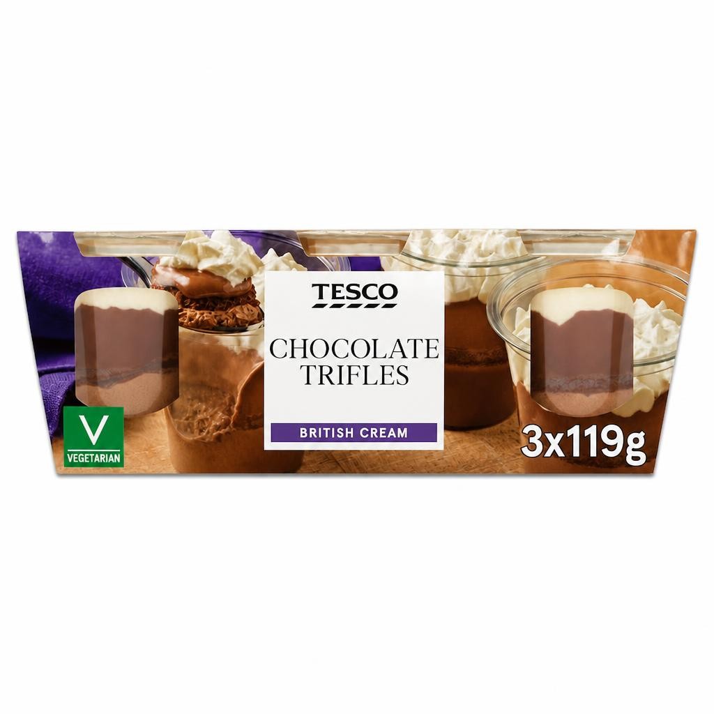 Tesco Chocolate Trifles 3 x 119g 357g